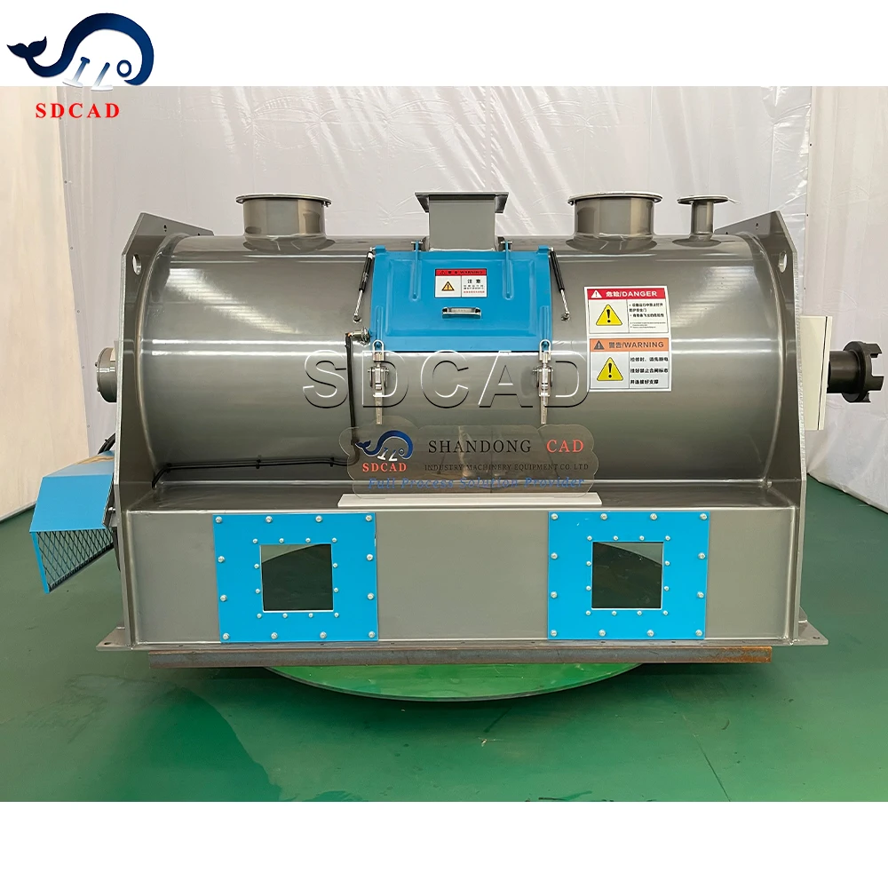 SDCAD plough coulter semi-stainless steel dry powder mortars insulation mortar Ribbon mixer