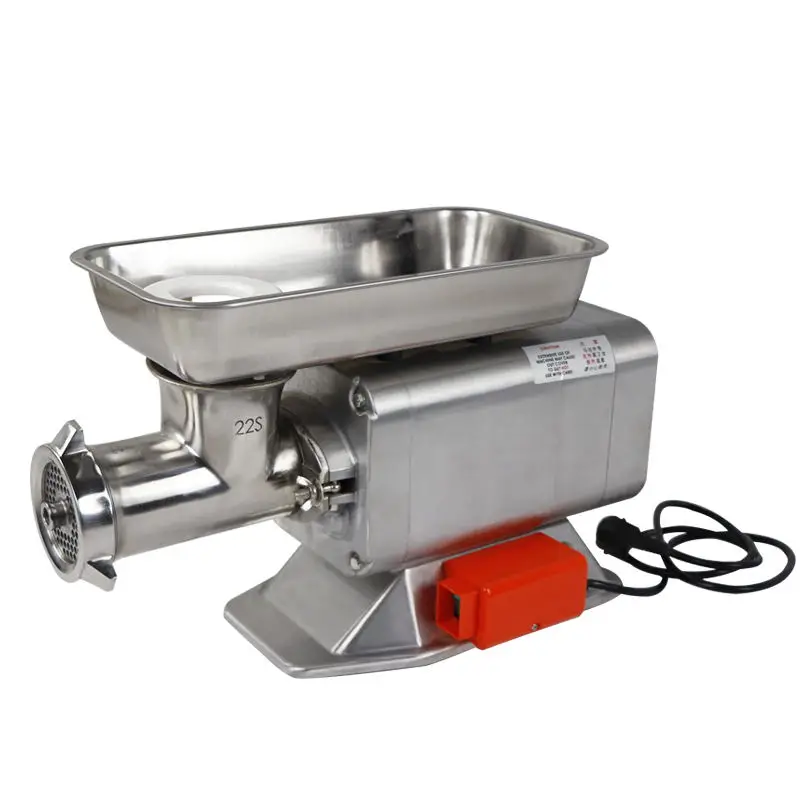 22 Manual stainless steel meat grinder commercial electric home use sausage stuffer mincer  220V 380V 650w 850w 1000w 1500w