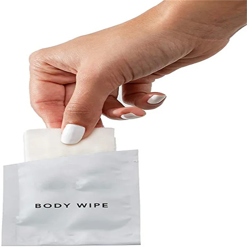 OEM Manufacturer Disposable Unscented Portable Skin Care Body Cleaning individual wipe