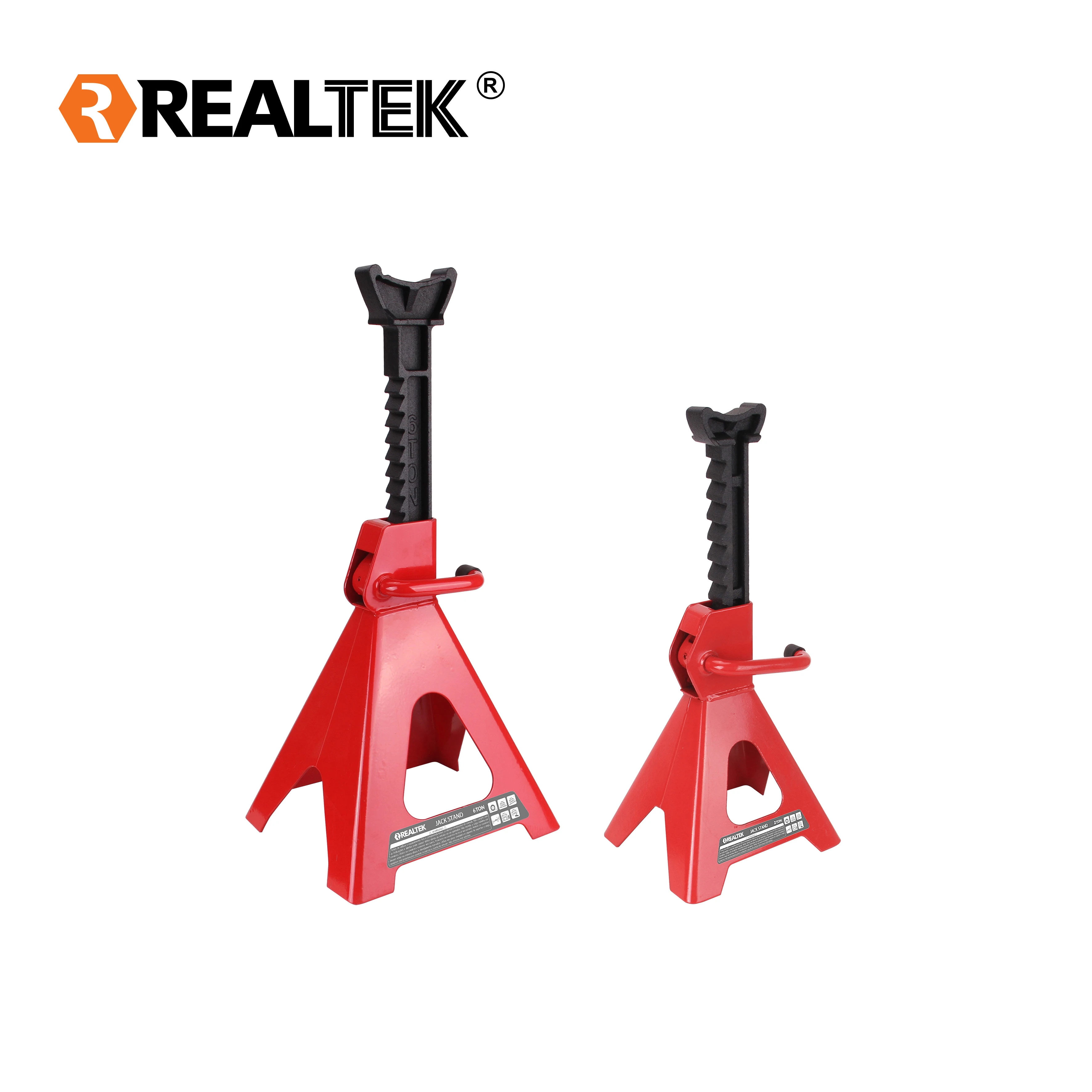 Realtek Adjustable Heavy Duty Garage Tools Equipment 12 Tons Steel Trailer Car Jack Stand