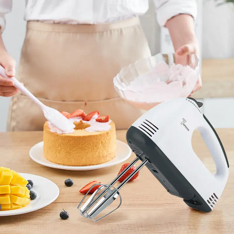 7 Speed egg mixer bakery stirrer flour blender electric whisks bread beater hand mixer home appliances