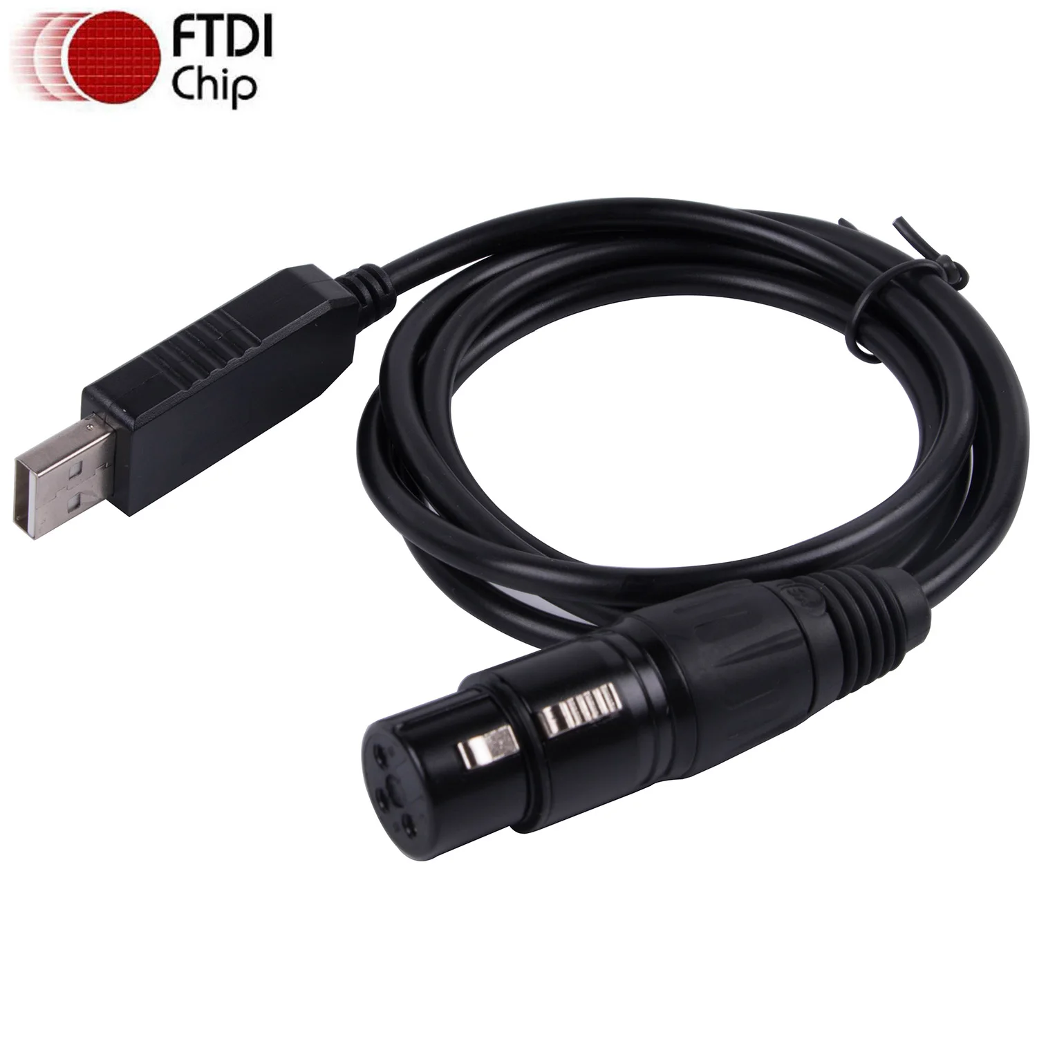 USB to DMX Interface Adapter Cable Stage Light PC DMX512 Controller Dimmer DMX USB Signal Conversion Cable