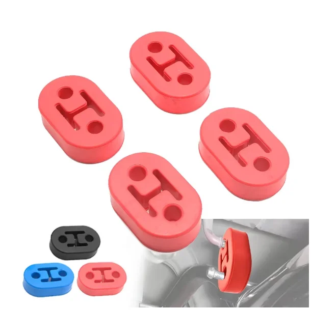 ADDCO 4PCS Universal 2 Holes Exhaust Hanger Rubber Insulator Bushing Mount EPDJ401S