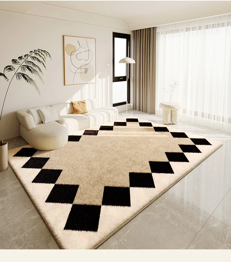 Nordic Simple Style Washable Light Luxury Faux Sheep Skin Carpet  Fur Rug Sofa Cover Mat