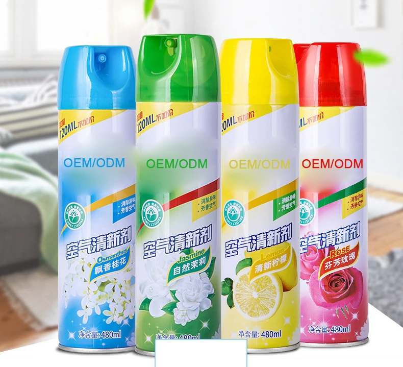 Eco-friendly Deodorant Spray Aerosol Air Freshener Spray With Different Fragrance For Home And Car