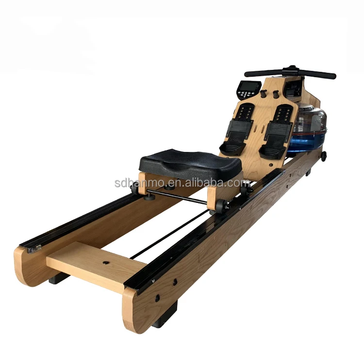 Custom Buy New Professional Multi Functional Training Rower Maquina De Remo Wooden Seated Water Rowing Machine Price