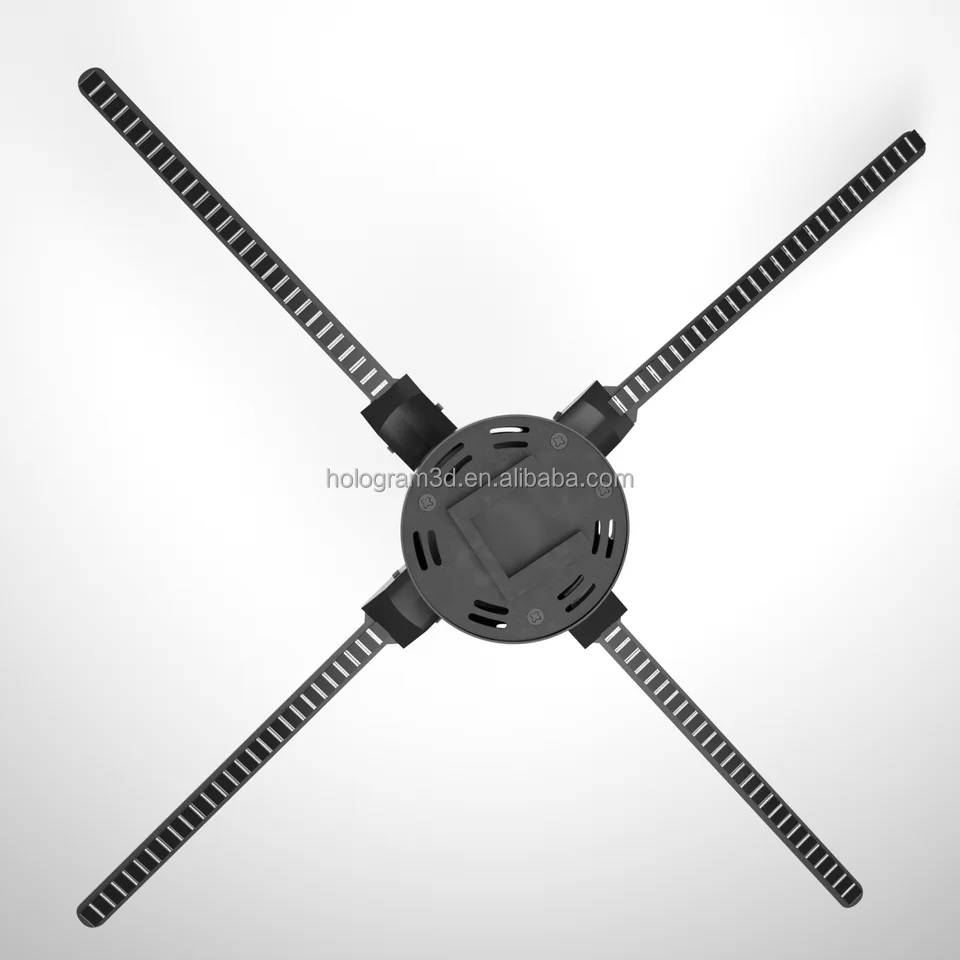 PC connected HDMI-input hologram fan equipment mobile connected holographic fan projector