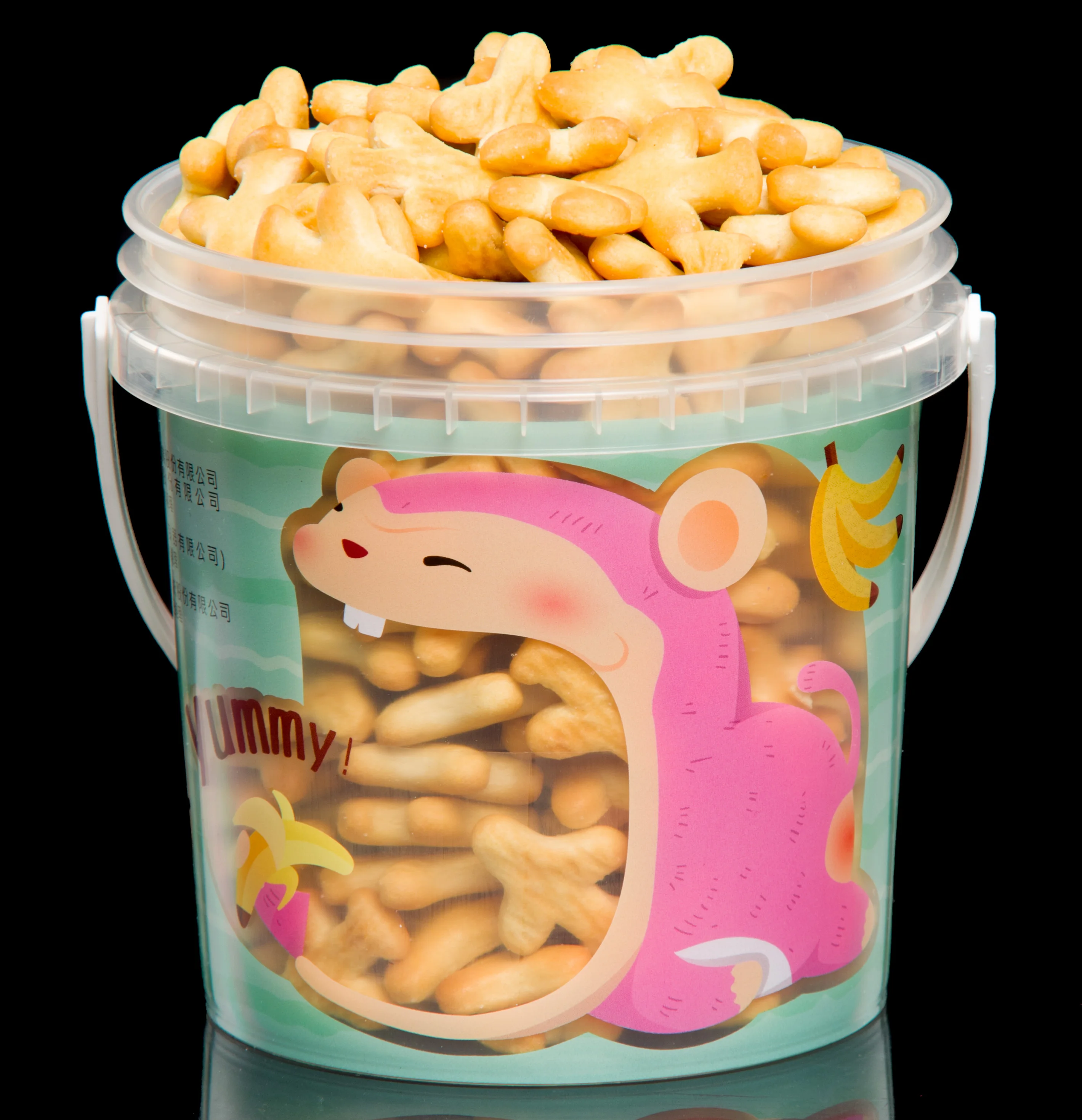 1 to 2 liter litre good price In-Mould Labeling pail with lid Customized shipping barrel 0504