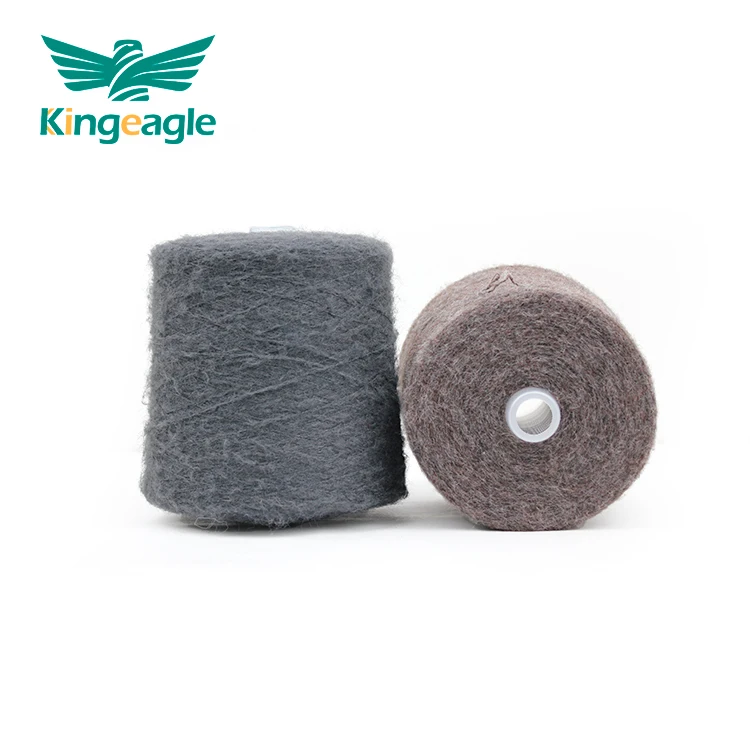 Kingeagle ODM Great Quality Durable Alpaca Long Hairy Brushed Yarn for Knitting Sweater