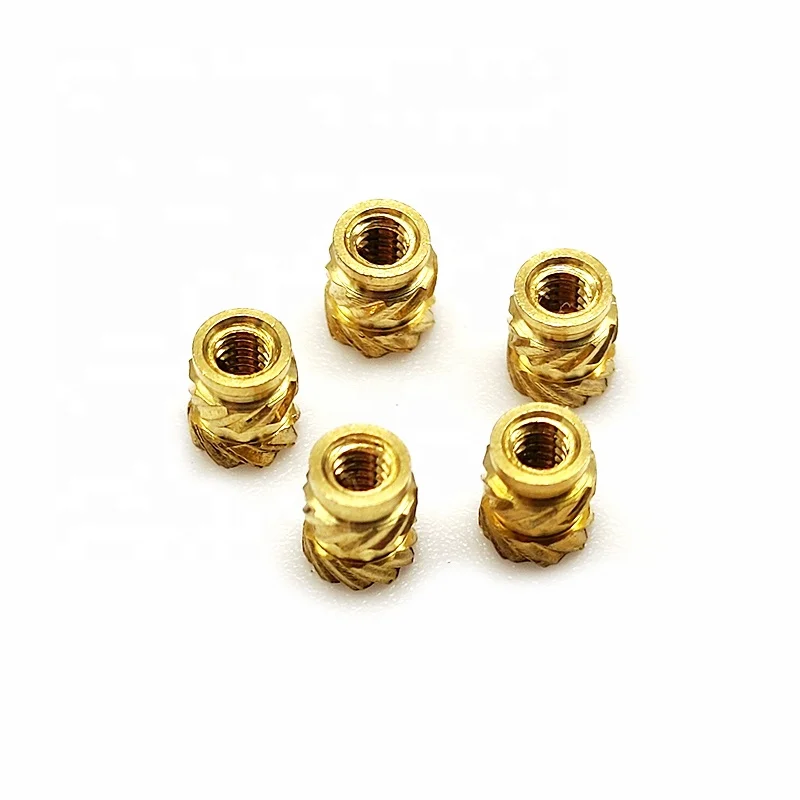 M2 M2.5 M3 M4 M5 M6 M8 Hot Sell Brass Nuts with Imperial Thread ISO Standard Nut Inserts Cheap Melt Insert Nut