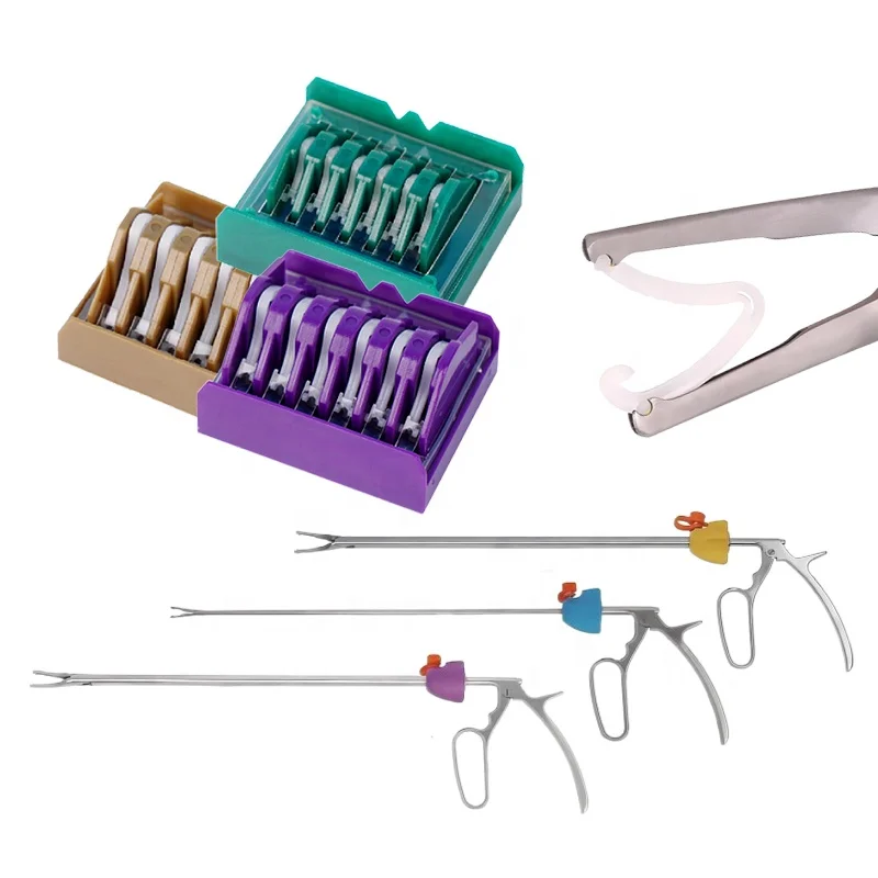 Disposable Polymer Ligating Clips Polymer Clips Medical Used for Surgical Procedures