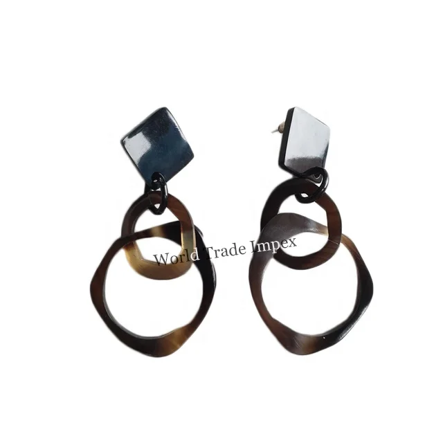 
Hot selling earrings buffalo horn earrings for women 