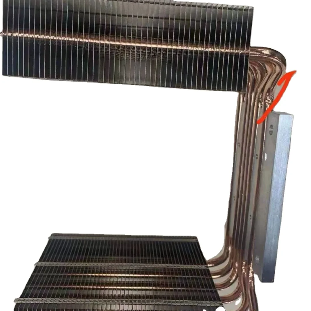 Folded  fin ALUMINUM RADIATOR LED light heat sink