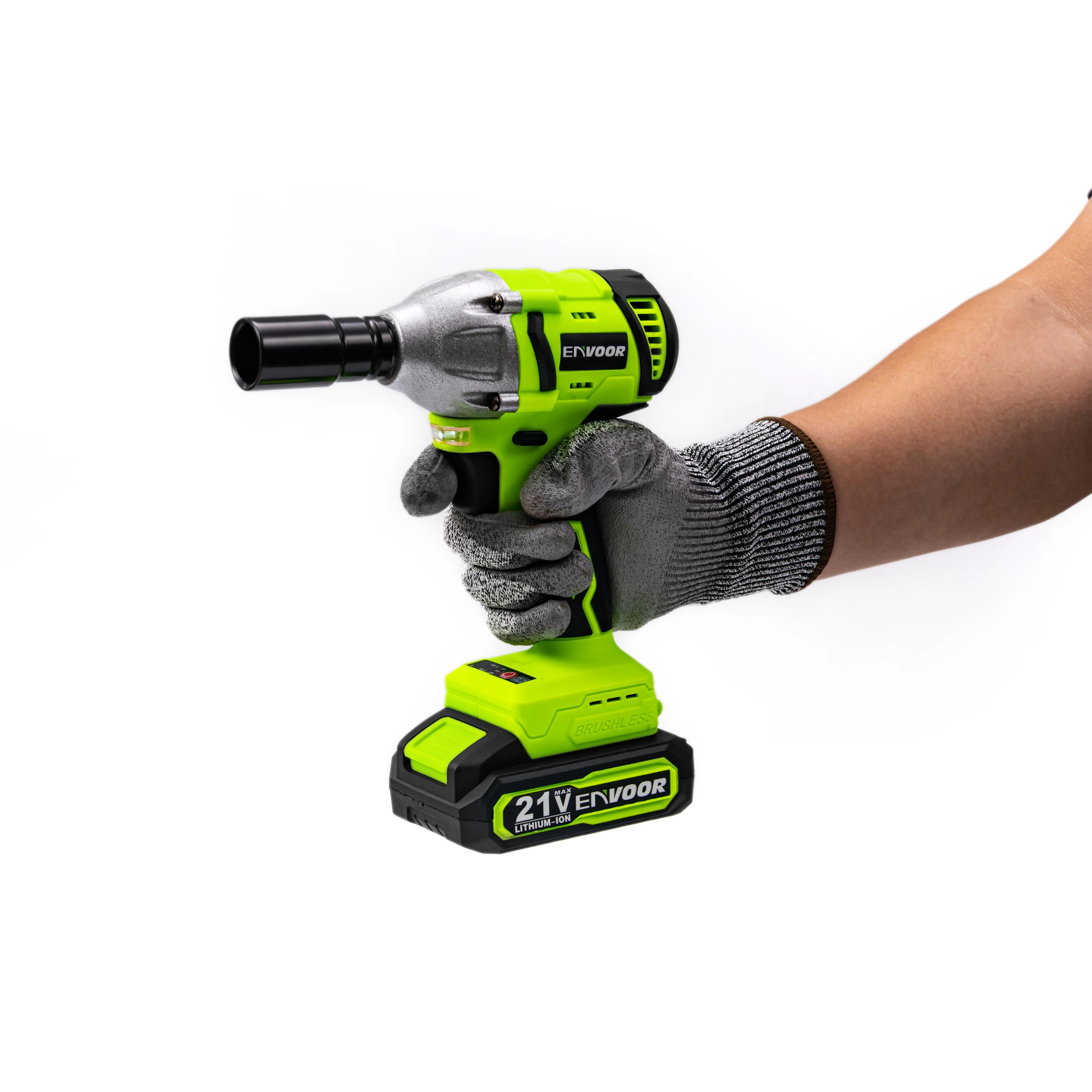 High Torque Brushless Electric Impact Wrench Rechargeable Lithium Battery Heavy Duty Cordless Wrench For Auto Repair