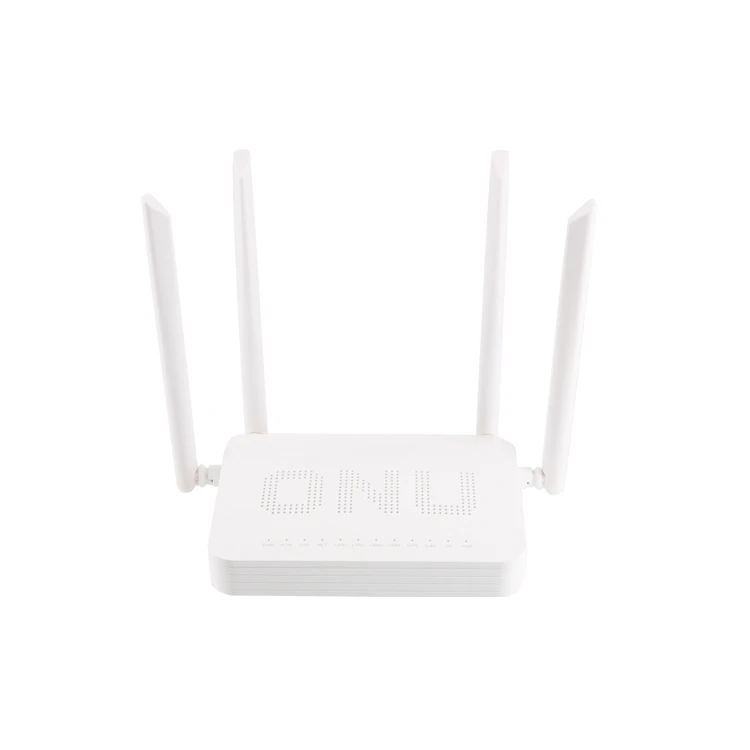 Brand New FTTH Wolck Dual Band Xpon 4GE+AC WIFI+1TEL 5dbi 4 Antennas Gepon Xpon Fiber Wifi Onu Modem