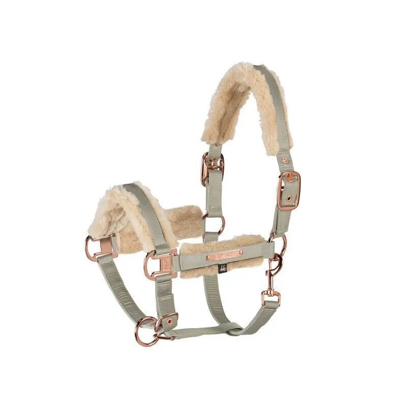 
Sheepskin Horse Halter With Lead Rope Equestrian Products 