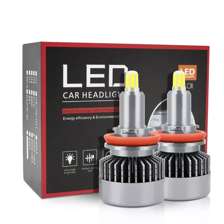 Car led light 8side headbulb 6000k H1 H3 H4 H7 880 H13 9004 9007 9012 LED Headlight For Cars