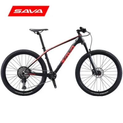 
Hot Sale Wholesale SAVA DECK 6.1 Carbon Fiber Mountain Bike SHIMANO M6100-12S DEORE Air Fork 27.5Inch 
