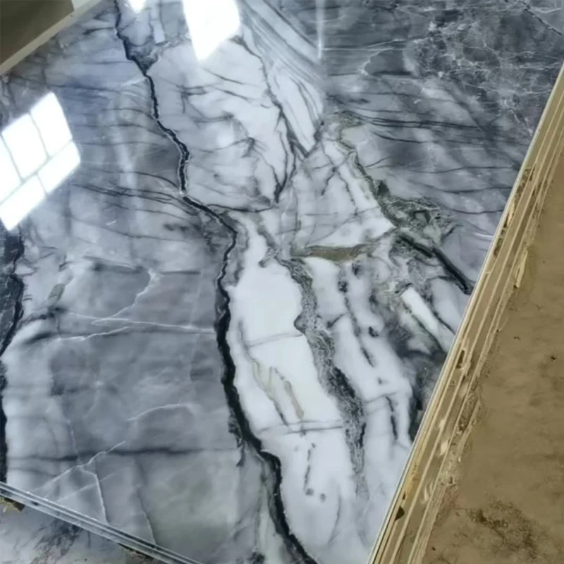 UV Board Decoration Marble UV High Gloss Indoor Modern Waterproof Sheet Household Waterproof Pvc Sheet for Kitchen Cabinet