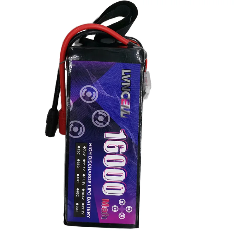 Аккумуляторная батарея 25C 6S 22 2 V Lipo 16000mAh 16Ah для радиоуправляемого дрона вертолета защиты
