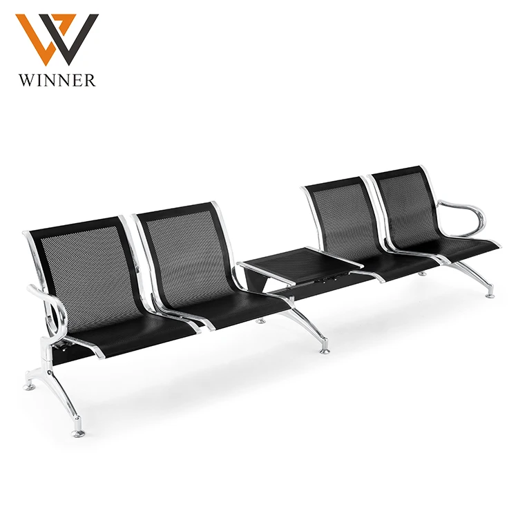 medical office room seat hospital waiting  chairs  room waiting 2 3 4 seater black airport chair