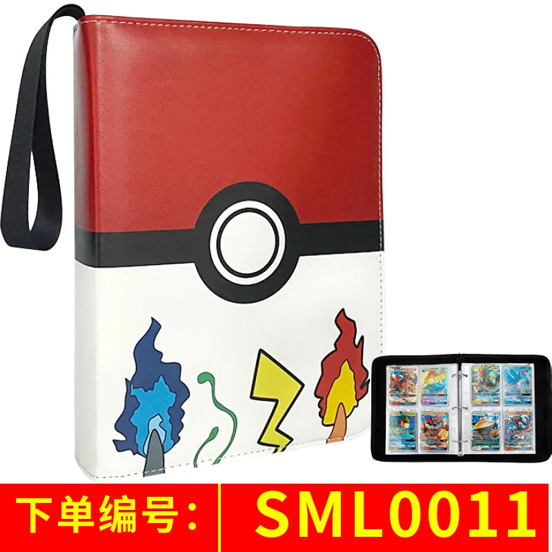 51 Styles Pocket Monsters Anime Card Sleeves 50 Pages 400pc Video Game POKE Business Card Collection Storage Card Bag Book