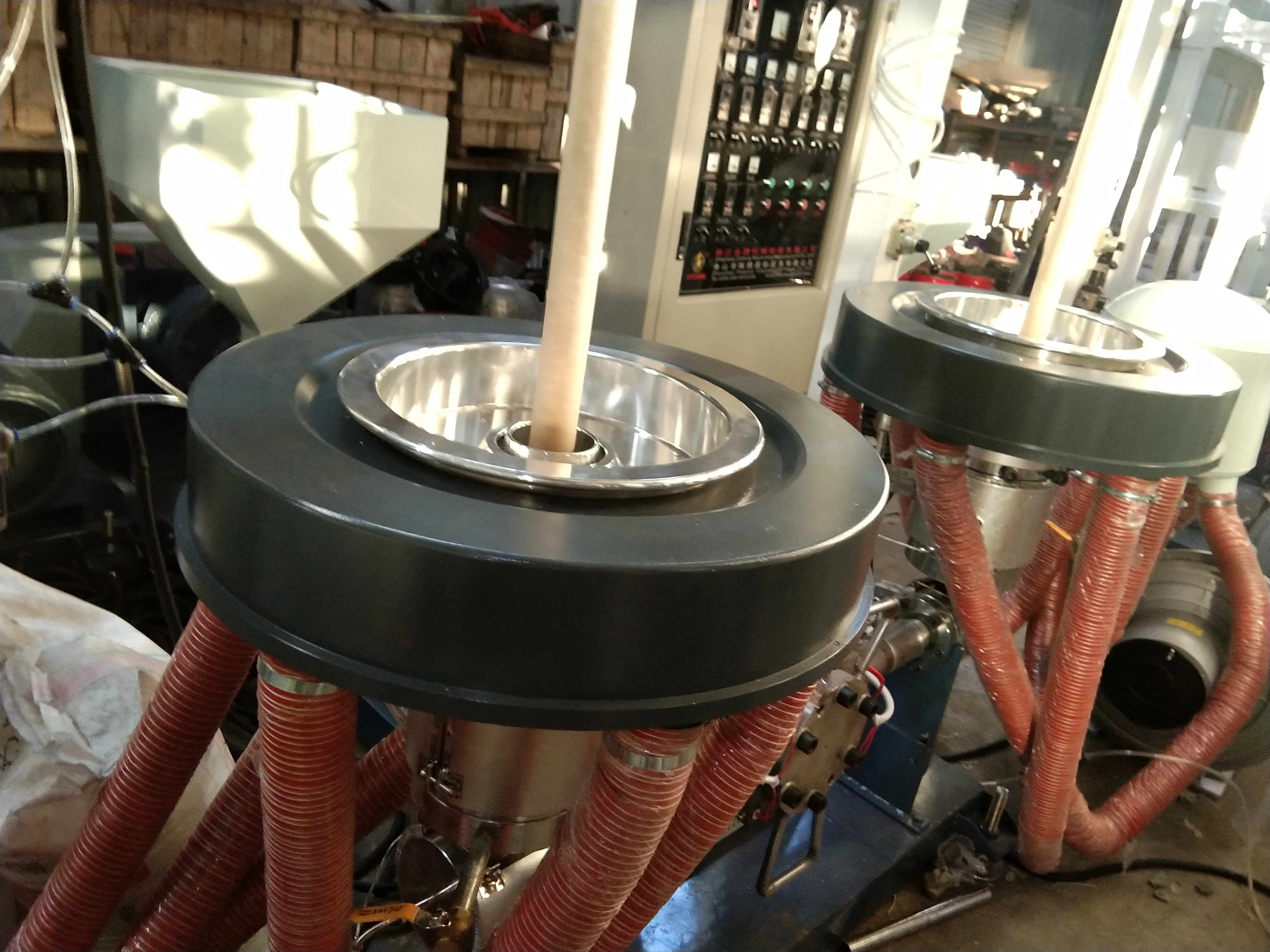 SS-H2 High Output Double Extruder Hdpe/Ldpe Plastic Film Extrusion Blown Machine