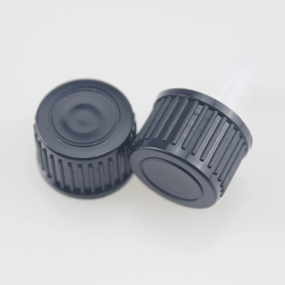 Non Spill 5ml 10ml 15ml 20ml 30ml 50ml 100ml Clear Blue Amber Green essential oil  bottle with 18/415 plastic screw cap