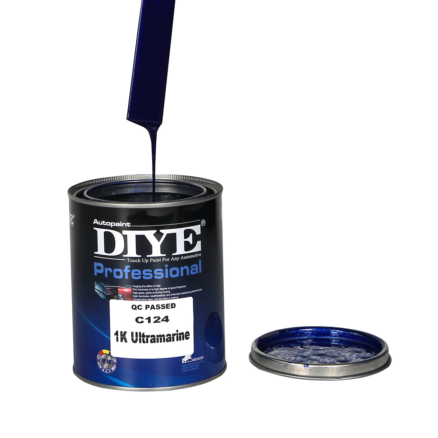 C124 1K Qunqing Single Component Automotive Repair Paint Complete Series of Product Color Masterbatch Factory Direct Sales