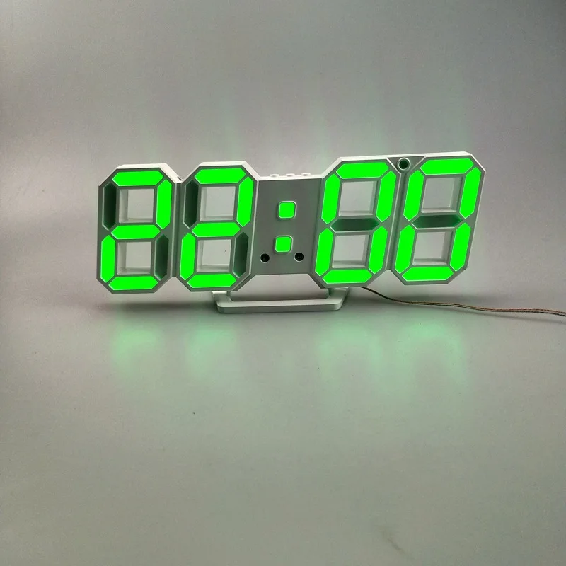 Classic Electric 3D LED Digital Table Clock Multifunction Night Light with Quartz Motivity Desk Clock Type