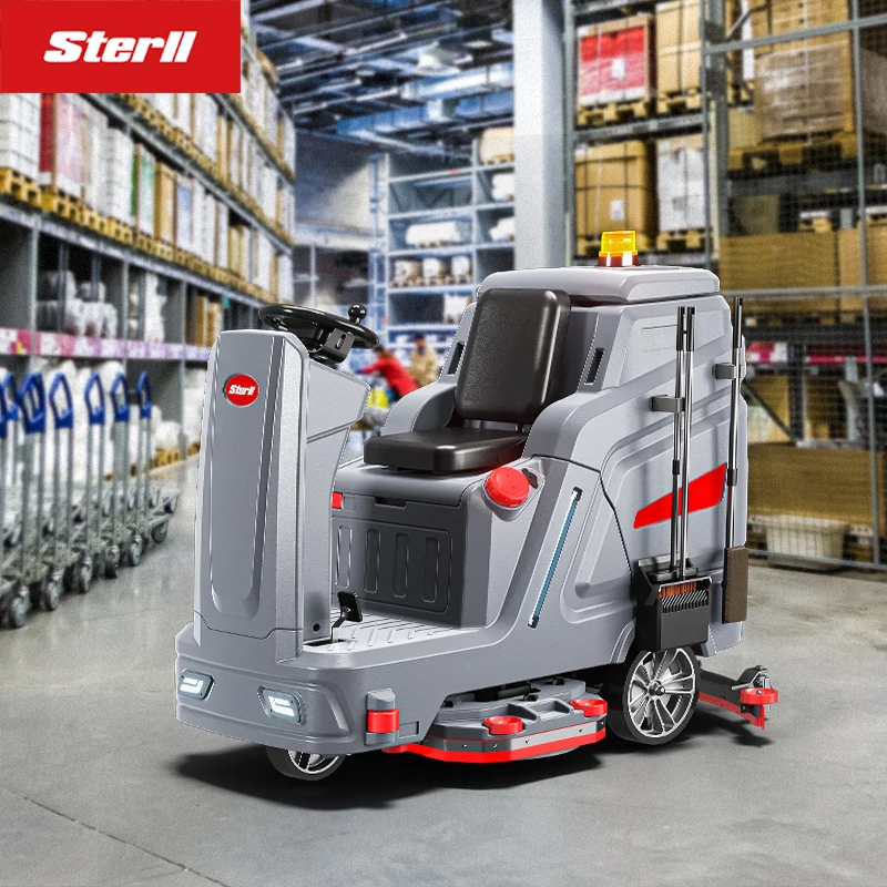 Sterll SX1100 Warehouse Tile Floor Cleaner Industrial Ride-on Floor Scrubber Dryer Machine For floor cleaning
