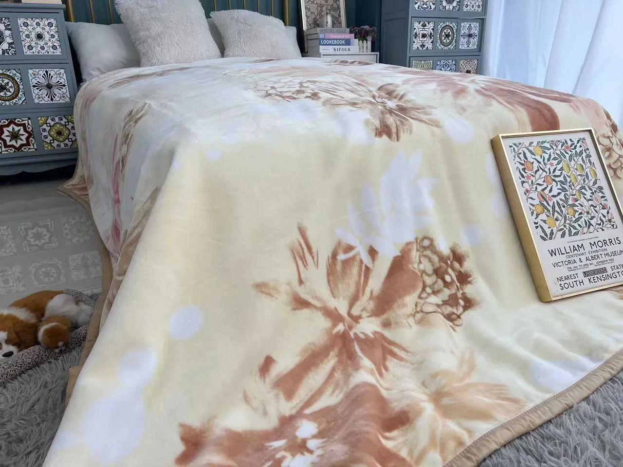 Оптовая продажа 2-слойное 7 кг шелковистое мягкое и теплое двустороннее одеяло из плотного плюша Корейская норка