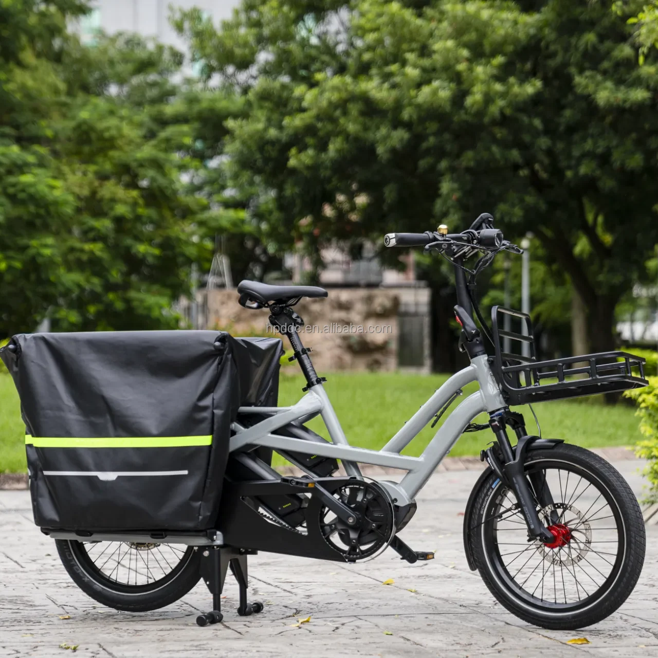 15Ah 20AH 48V350W/500W Long Tail Dual Battery Cargo Bike 2-Wheeler Long Tail with Basket Adult City Electric Cargo Bike