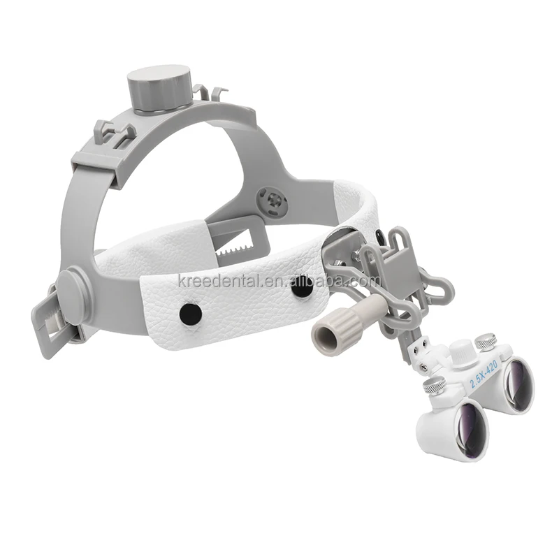 440-540 mm Dental Binocular Magnifier 2.5X Optical Glass Ultra-light Helmet Magnifying Glass Wide Field of View Dental Loupes