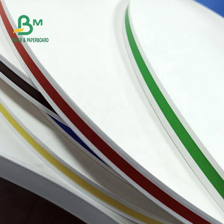 Biodegradable Size 15mm 60gsm colored straw paper roll for making straw