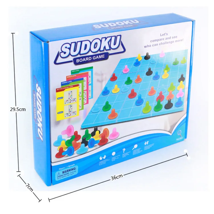 Indoor Play Brain Development Sudoku Board Game Plastic Educational Color Maze Toys for Kid Family Learning