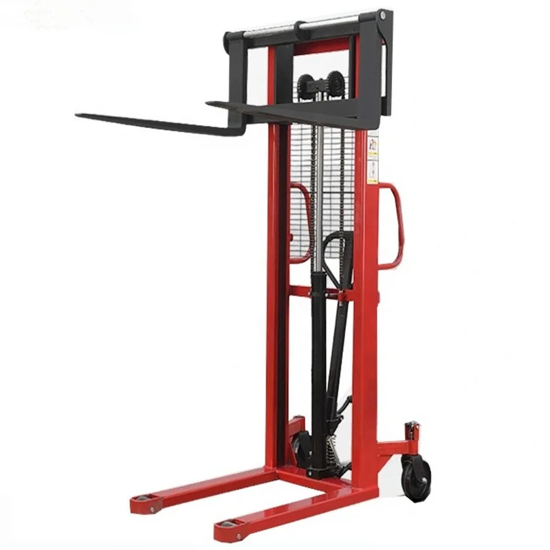Гидравлический ручной штабелер поддонов, 1 тонна, 2 тонны, высота 1600 мм, ручной вилочный погрузчик