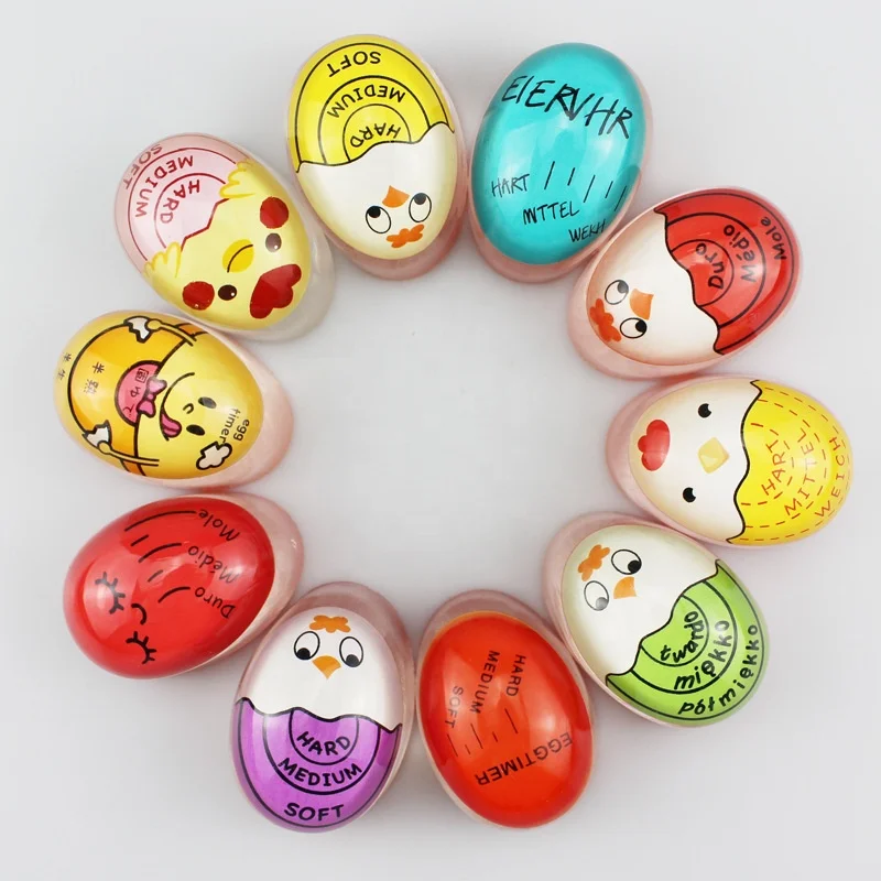 New trending kitchen gadgets 2022 Eco-friendly Resin Kitchen Timer Cooking Timer Color Changing Egg Timer
