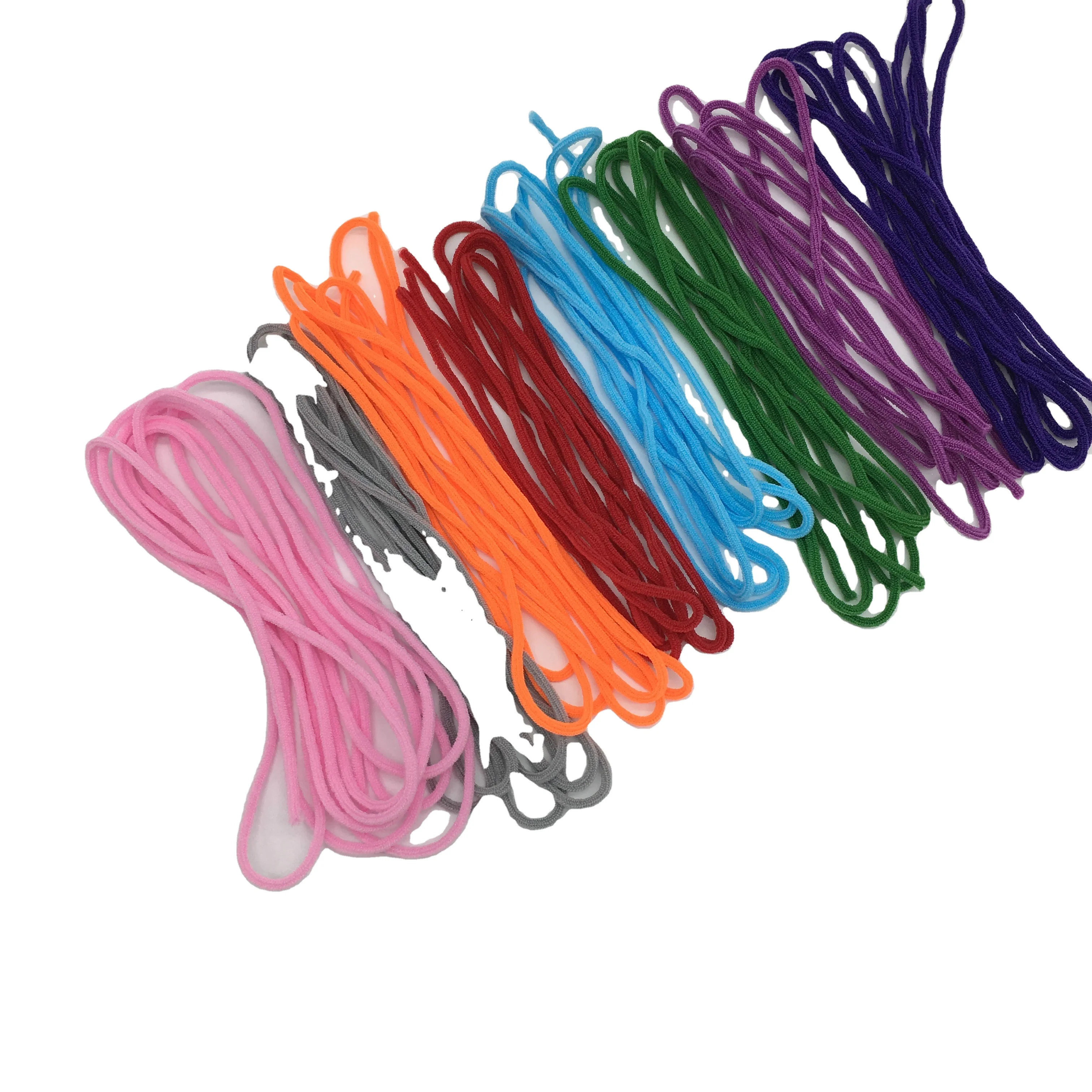 Ready to Ship Great Quantity Stock Non Woven Adjustable 2.5mm-3.0mm Elastic Earloop