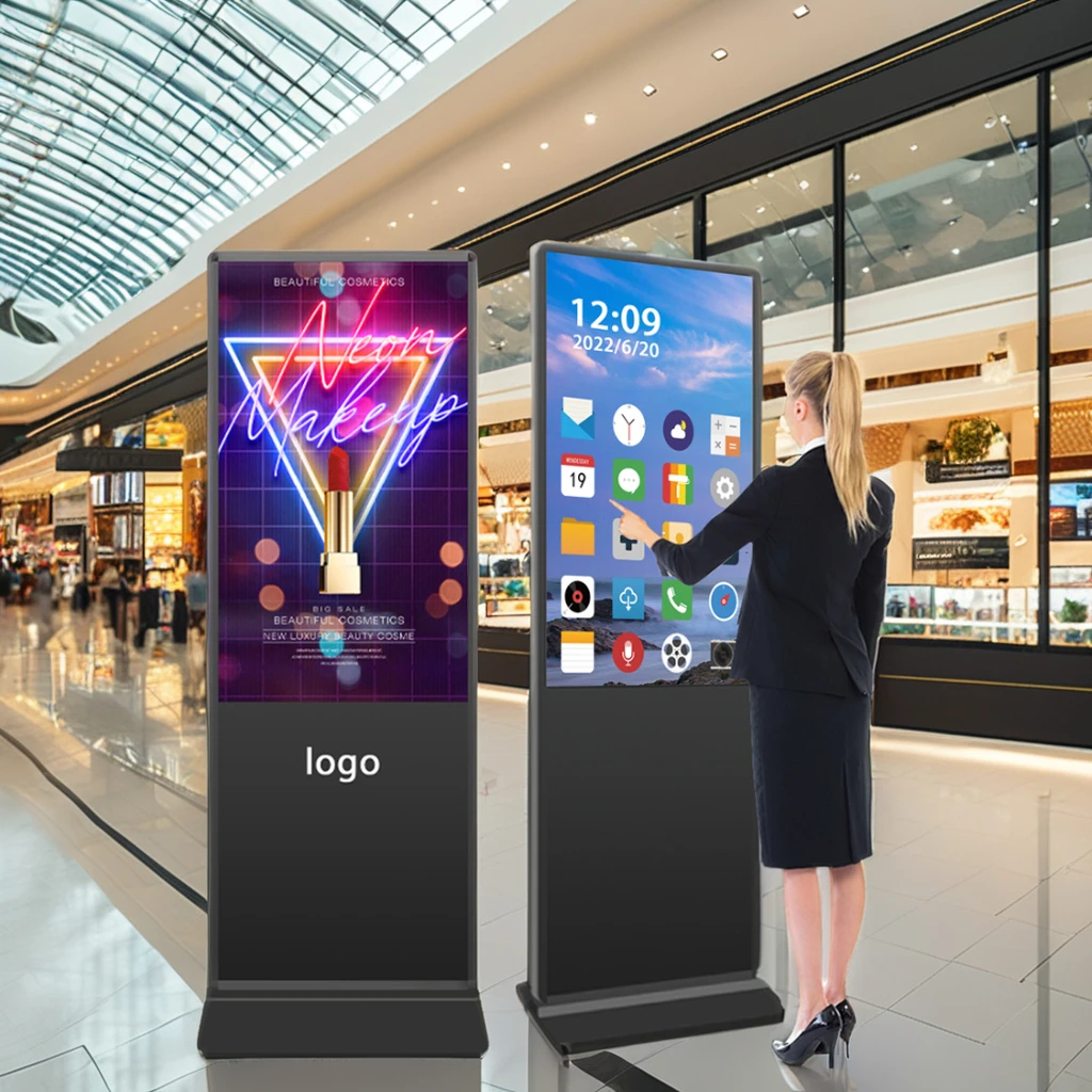 Floor Stand Touch Screen Tv Digital Signage Player And Advertising Player Display