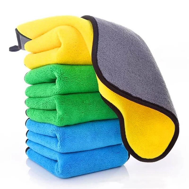 Factory Price Coral Fleece Wash Microfiber Cloth Car Cleaning Microfiber Towel Car Drying Absorbent Towel 400GSM