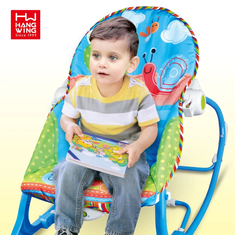 HW Toys High Quality 2023 New Baby Toddler Electric Plastic Rocking Chair With Vibrating Music For Infant Rocker Chair