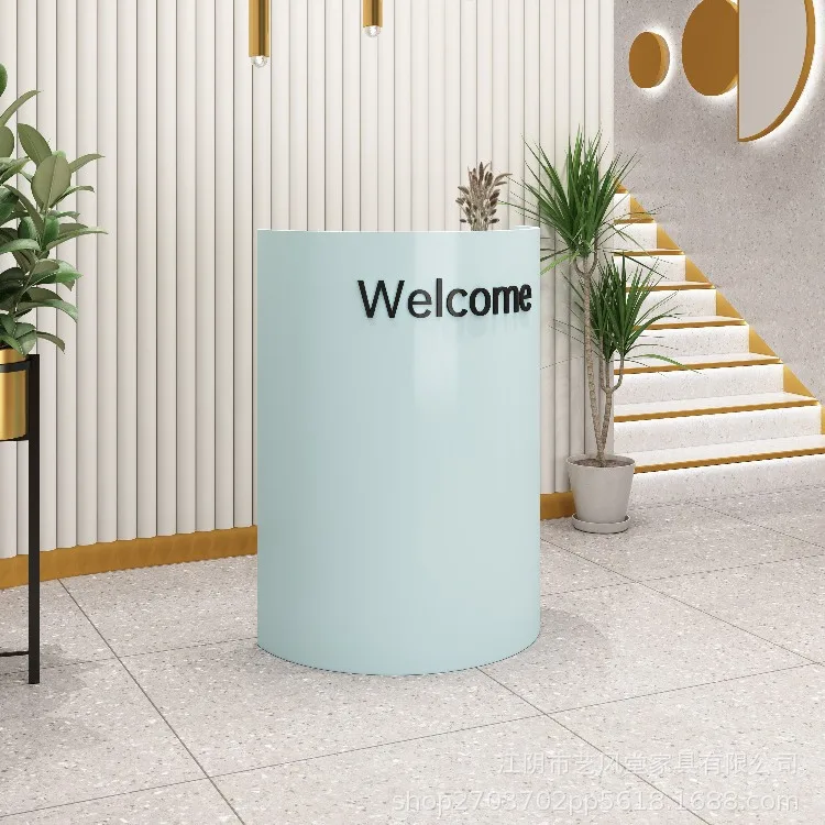 Factory Direct Supply Salon Furniture Nail cashier counter salon spa China Manufacturer Reception Desk Supplier