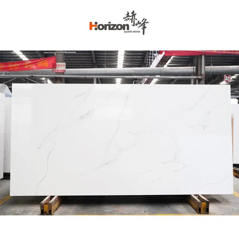 horizon High quality can be customized quartz slabs calacatta quartz kitchen table top