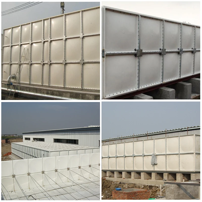 HOT Sale 50m3-1000 m3 GRP Modular Panel FRP Water Tank For SMC Rectangular Water Storage Tank
