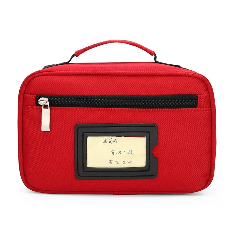 First Aid Bags Insulin Refrigerated Bag Portable Medicine Storage Bag Family Pill Bottle Organizer with Multiple Pockets