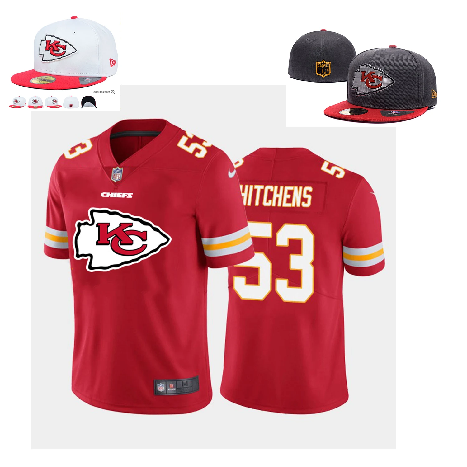 High Quality custom American KC Football T-shirt Wear NFL unique Embroidered Logo American Football Jersey