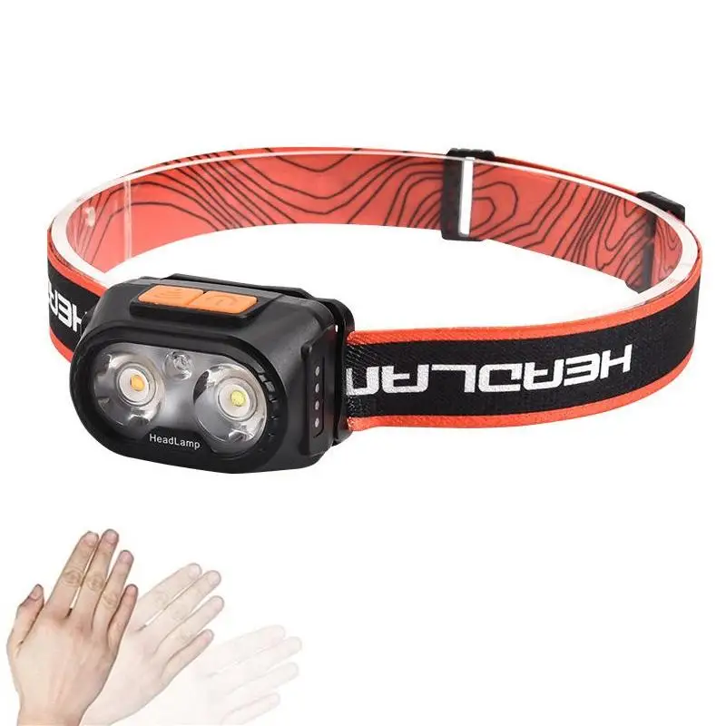 New Powerful Head torch light all perspectives induction headlamp 18650 high power Sensor Waterproof LED Rechargeable head lamp