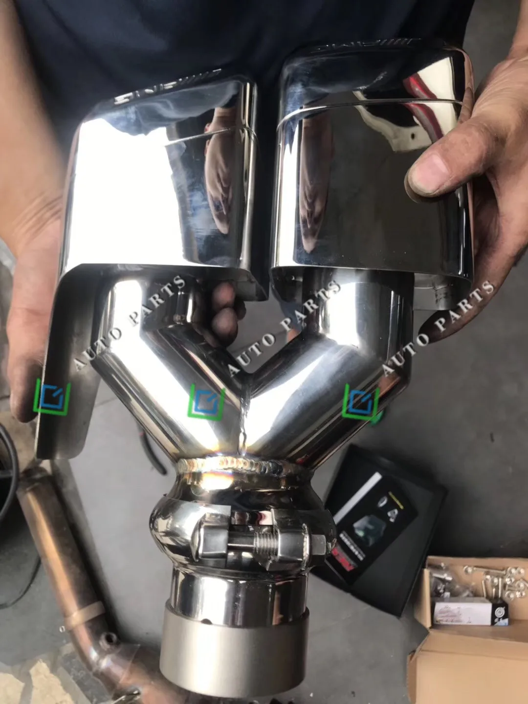 Titanium Exhaust Valves Muffler Exhaust System for Mercedes Benz Cls