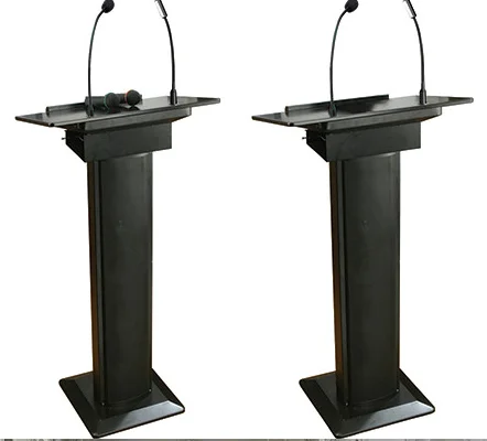 QQCHINAPA Hotel Church 60W Speaker Podium with two wireless handheld microphone